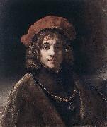 REMBRANDT Harmenszoon van Rijn Portrait of Titus oil painting on canvas